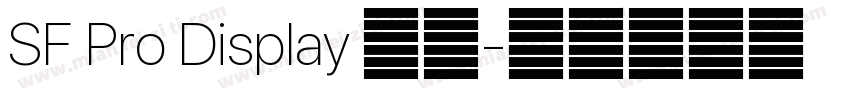 SF Pro Display 粗体字体转换